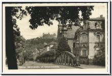 Coburg  Bahnhofstrae mit HOHENLOHEBRCKE   (1008)