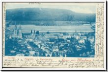 Gruss aus Marburg  Panorama v. d. Augustenruhe 1899   (1010)