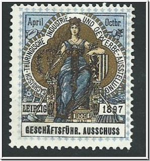 Vignette  - SCHSISCHE-THRINGISCHE  Industrie und Gewerbe-Ausstellung  1897  (5115)