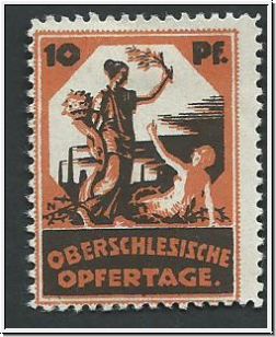Spendenmarke 10 pf.  Oberschlesische Ofertage  (5122)
