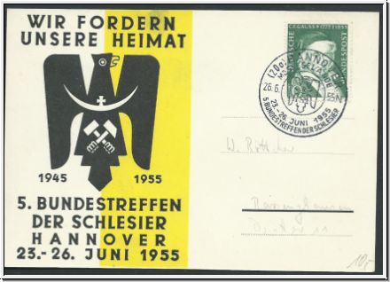 Wir fordern unsere Heimat- Schlesier Treffen 1955   (1054)