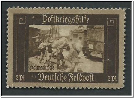 Gebhrernmarke 2 Pf. Deutsche Feldpost -Postkriegshilfe  (5134)