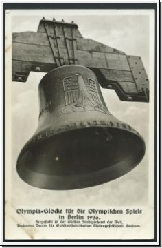 AK Olympia-Glocke fr die Olympischen Spiele in Berlin 1936  (2301)