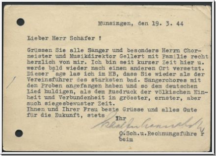 Feldopstkarte mit Zudruck- Luftwaffe    (1067)
