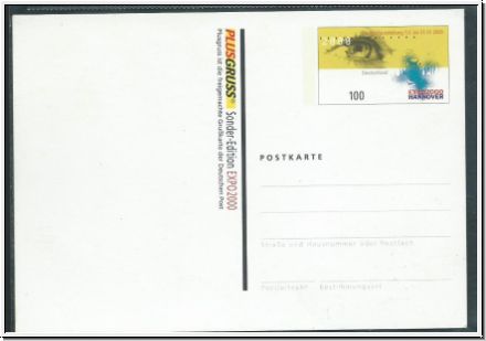 WP 1  Werbepostkarte zur EXPO 2000  Postfrisch      (2325)