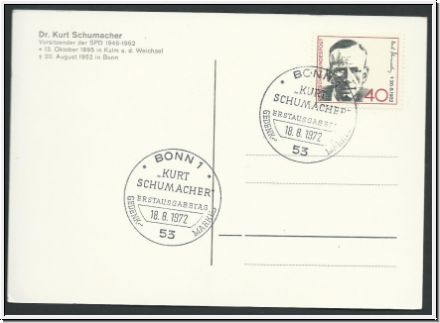 Postkarte  Dr. Kurt Schumacher      (2333)