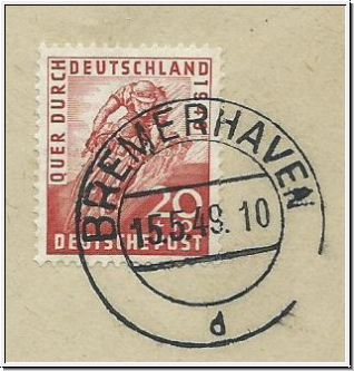 Quer durch Deutschland-Bi Zone 106 und 107 als FDC (2400)