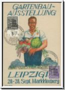 Erinnerungskarte zur Garten-Ausstellung Leibzig 1948   (856)
