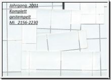 BUND JAHRGANG 2001  gestempelt   (2189)