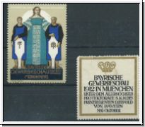 2 Vignetten- Bayrische Gewerbeschau MNCHEN 1912  (5001)