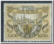 Sendenmarke  20 Pf. Dresden 750 Jahre  (5015)