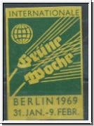 Vignette-  Grne Woche Berlin 1969   (5020)