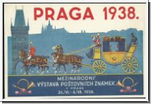 Motiv-Postkutsche farbig-Prag 1938   (673)