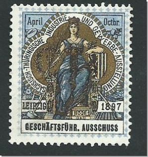 Vignette  - SÄCHSISCHE-THÜRINGISCHE  Industrie und Gewerbe-Ausstellung  1897  (5115)