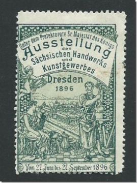 Vignette  - Ausstellung des SCHSISCHEN Handwerks und Kunstgewerbes   Dresden 1896   (5119)