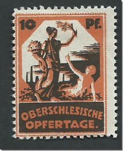 Spendenmarke 10 pf.  Oberschlesische Ofertage  (5122)