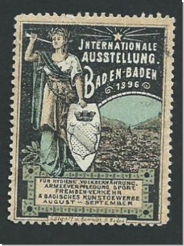 Vignette  --Internationale Ausstellung Baden-Baden 1896     (5124)