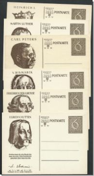 Satz Sonderpostkarten fr das Winterhilfswerk 1939 (2294)