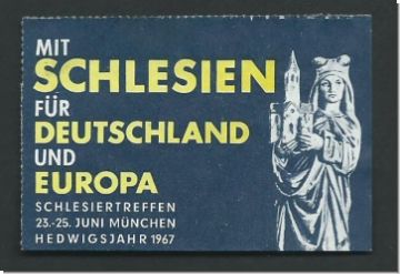 Vignette -Mit Schlesien Fr Deutschland und Europa    (5135)
