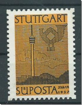 Vignette von der SDPOSTA Stuttgart von 1957  ( 5113)